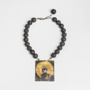 ogrlica vulkanska lava hematit srebro Dalia Katavić nakit