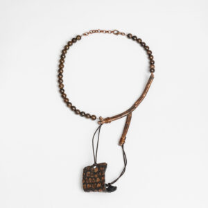 ogrlica bakar koža broncit Dalia Katavić nakit