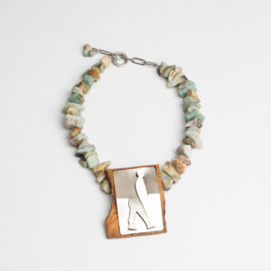 ogrlica amazonit srebro korijen masline Dalia Katavić nakit