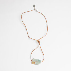 ogrlica koža amazonit Dalia Katavić nakit