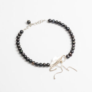 ogrlica crni biser srebro Dalia Katavić nakit